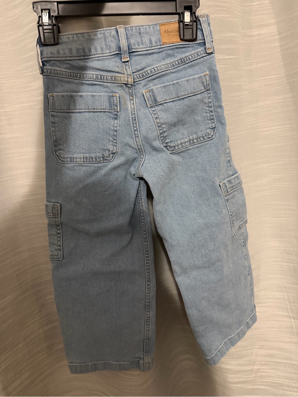 abercrombie kids Light Blue Cargo Jeans